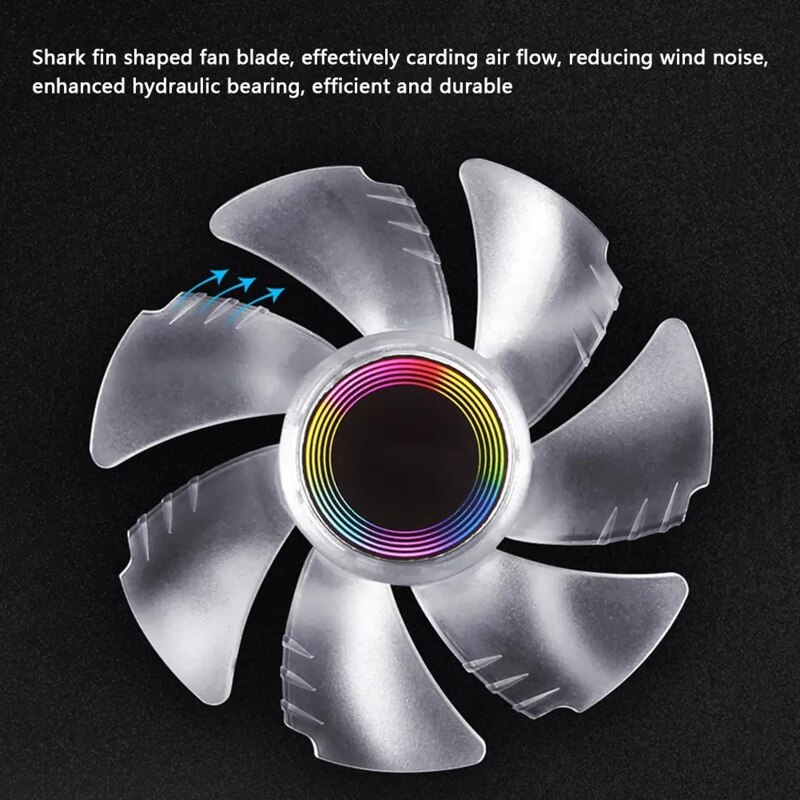 120MM 12V 3Pin 2000 RPM LED RGB Gaming CPU Fan Computer Cooler PC Radiator Color B95C
