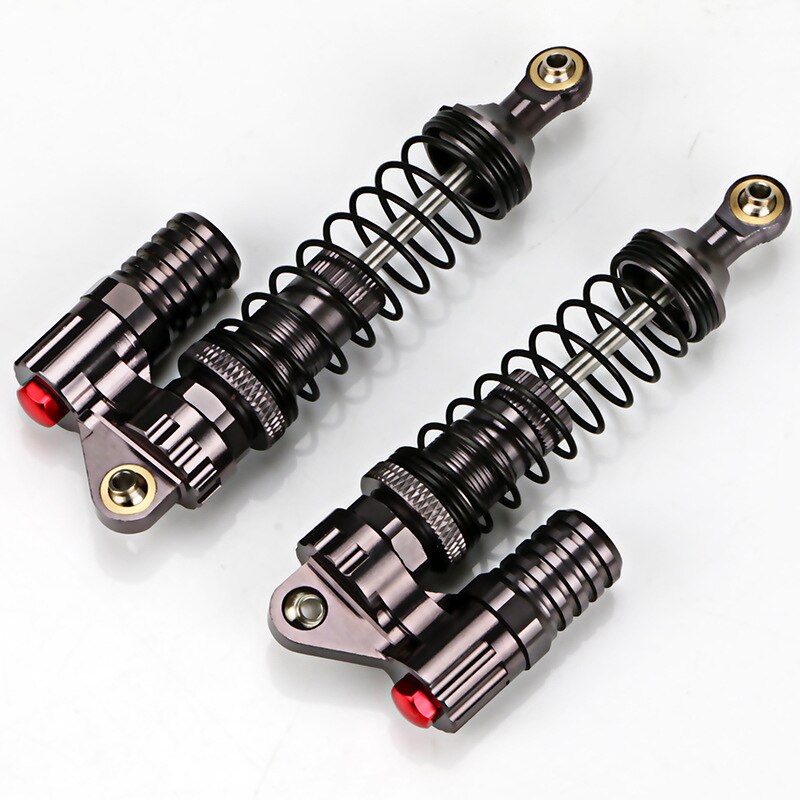 4Pcs Aluminium Legierung 90Mm Absorber Schocks Für 1/10 Skala Rc Rock Crawler Axial Scx10 D90 Lkw