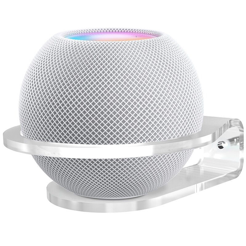 Support Mural Sans Vis Pour HomePod Mini - Fixation Prise électrique, Rangement Câble Intégré - Noir