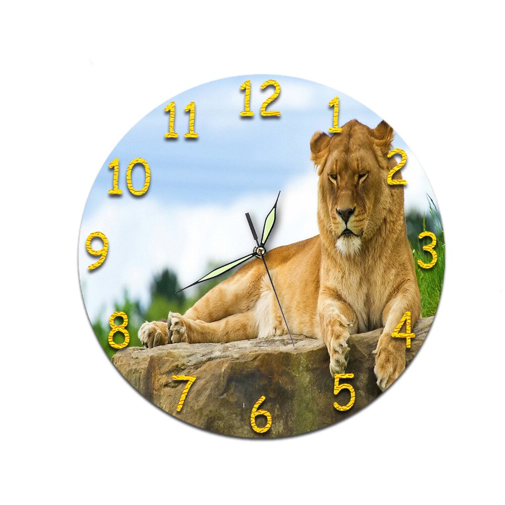 Vintage Wall Clock Silent Vintage Modern Wall Clock Digital Silent Relogio Parede Home Watch BB60: E