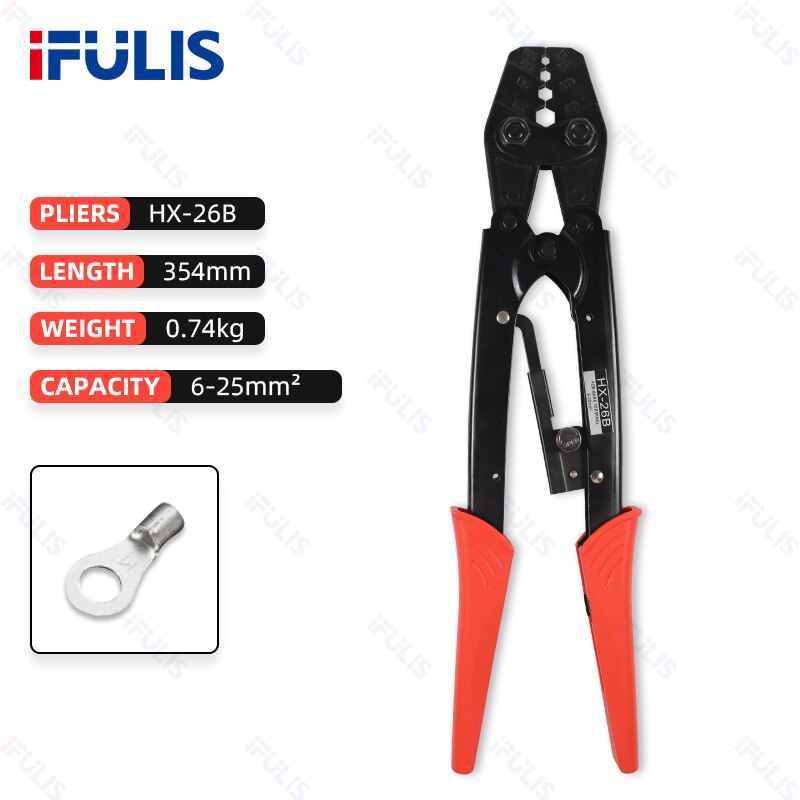 Japanese Multi-functional Crimping Tool Plier Pliers Pressure Clamp Crimper Crimp Electrical For Ferrule Hand Mini Small: HX-26B