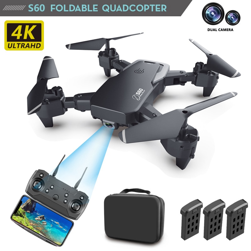 New Rc Drone 4k HD Ampio Angolo di Macchina Fotografica 1080P WiFi FPV Drone Doppia Fotocamera Quadcopter in tempo Reale professione Elicottero RC Giocattolo Per I Ragazzi