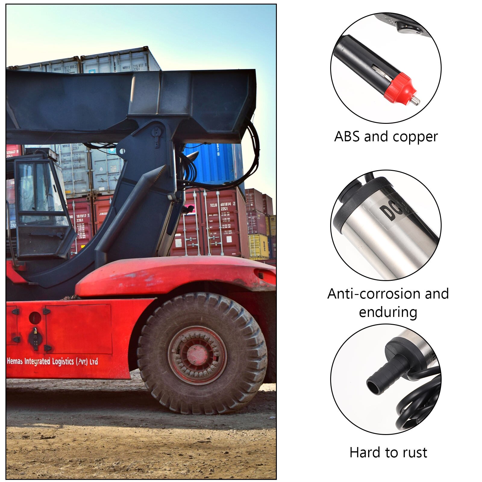 24V 12V Dc Rvs Elektrische Pomp Diesel Fuel Water Olie Auto Camping Vissen Submersible Transfer Pomp 8700r/Min