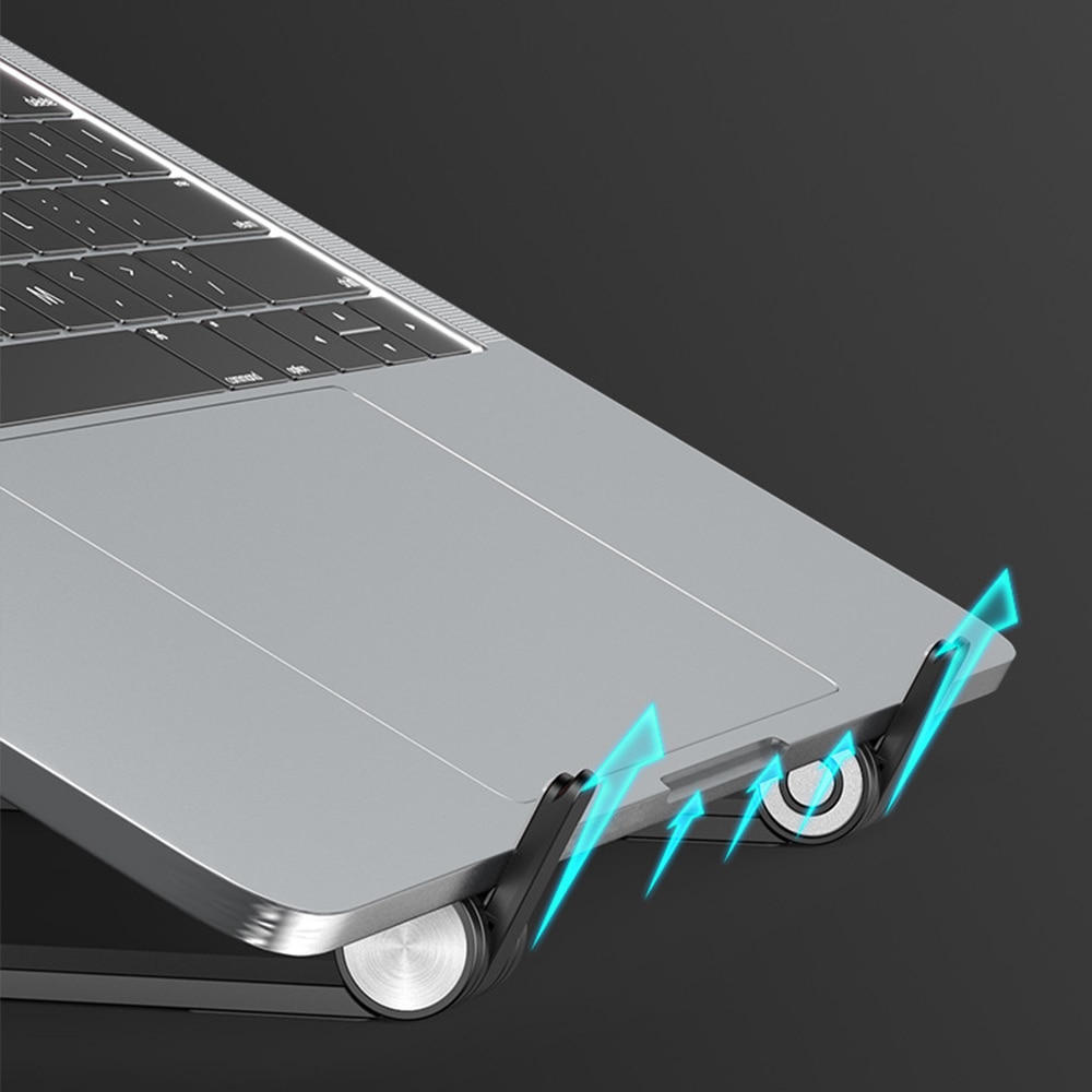 Laptopständer für macbook pro 13 air, tragbarer, faltbarer ständerhalter für notebook-tablet, schreibtischhalterung, riser, laptop-zubehör