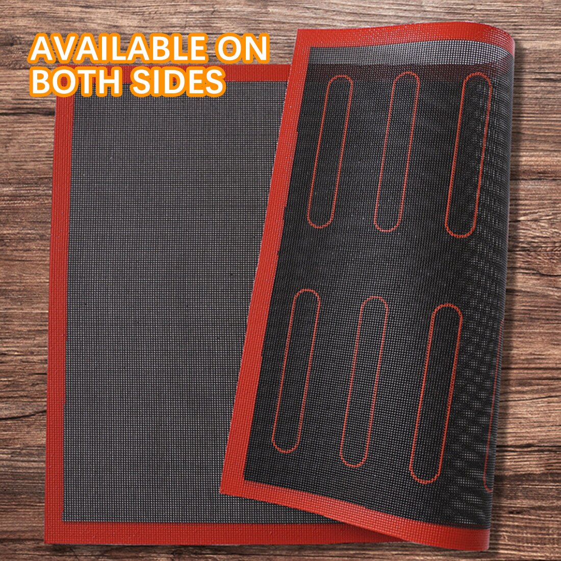 R tapis de cuisson pour Biscuit pain Biscuit bouffée Eclair perforé Silicone pâtisserie antiadhésive tapis outil résistant à la chaleur four feuille ligne