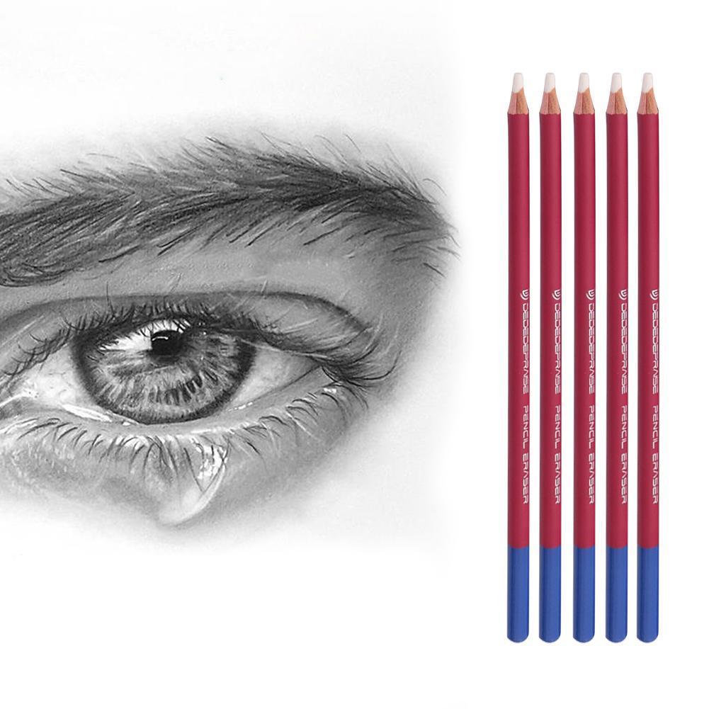 1PC Stift Stil Überarbeiten Details Radiergummi Highlight Modellierung Bleistift Zeichnung Student Manga Kunst Für Gummi Liefert F7T2
