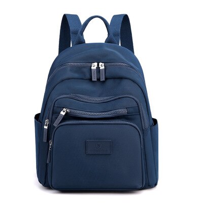 Zaini da donna multistrato di moda borsa per libri leggera per studenti zaino da viaggio in Nylon impermeabile zaino per scuola per ragazza adolescente: Dark blue