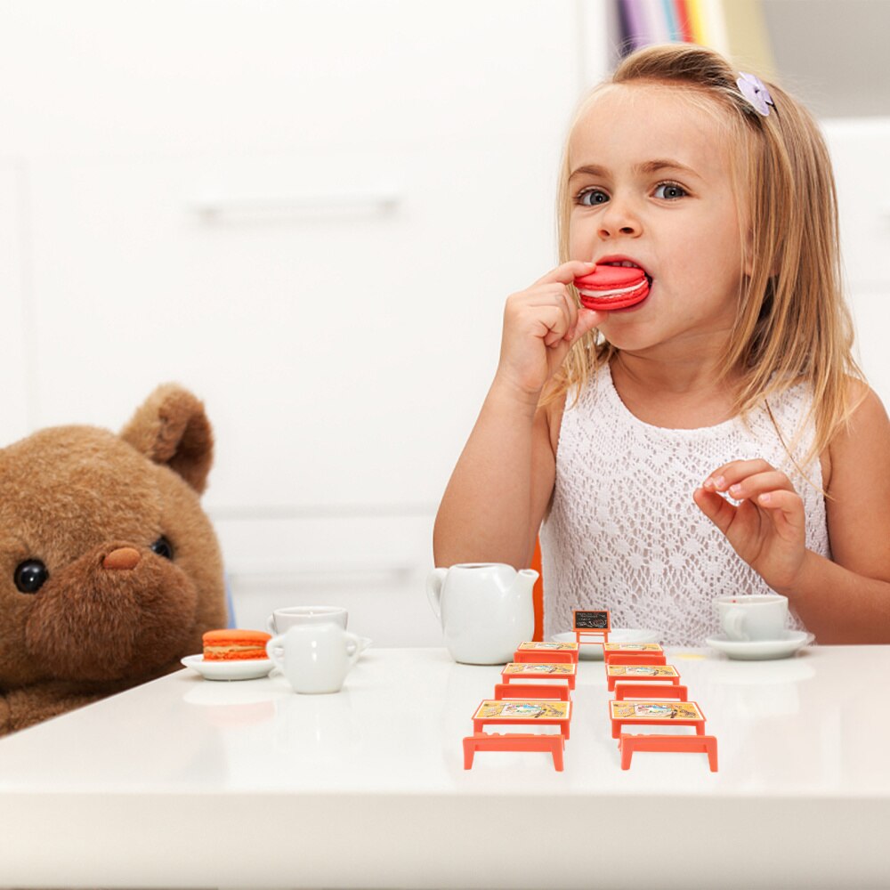 13pcs Mini Landscape Model Classroom Scene Model Blackboard Desk Chair Model