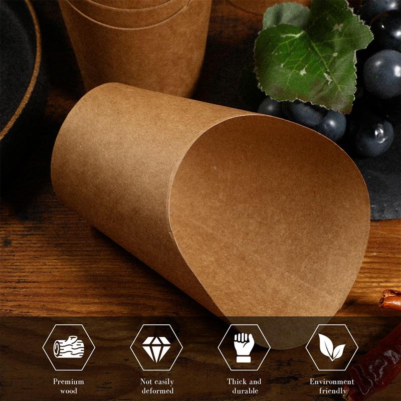 UPKOCH 100pcs Kraft Paper Cup 14oz Popcorn Boxes D... – Grandado