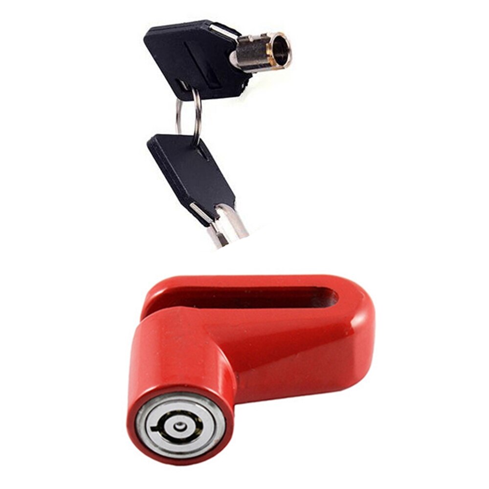 1pc anti diefstal schijf jarru roottorin lukko voor skootteri fiets veiligheidsslot voor ulkomoottori fiets fietsen tarvikkeet: Ruskea