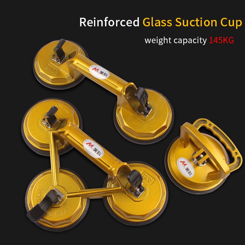 Vakuum sugekop glasløfter kraftig glas fliseholder griber sugeplade til glasfliser spejl granit løfteværktøj