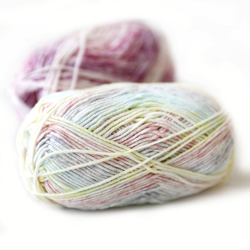 Soft Baby Milk Cotton Yarn for Crochet Knitting 60% Cotton 40 Grams 128 Metres Total DIY Needlework Scarf Sweater Craft