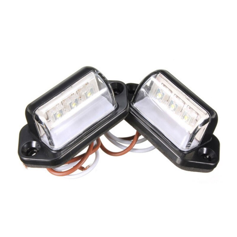 Luz led para matrícula de coche, luz lateral para señal, luz trasera, ahorro de energía, luz de borde de brillo para remolque, camión, coche, pies, manos
