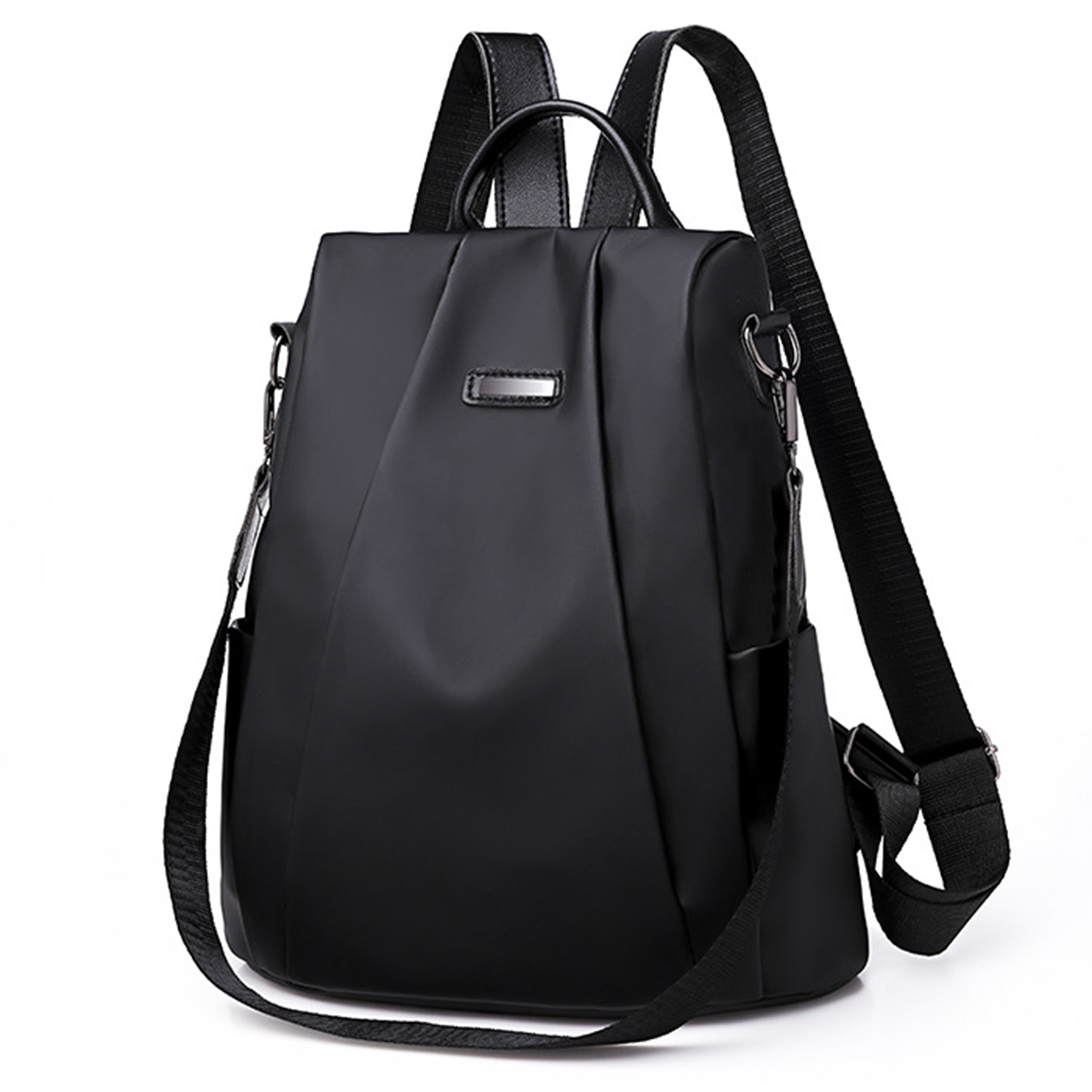 Oxford Cloth Anti Theft Backpack Back Hidden Zipper soft Women Backpack Suitable for Daily Work Travel: Beige