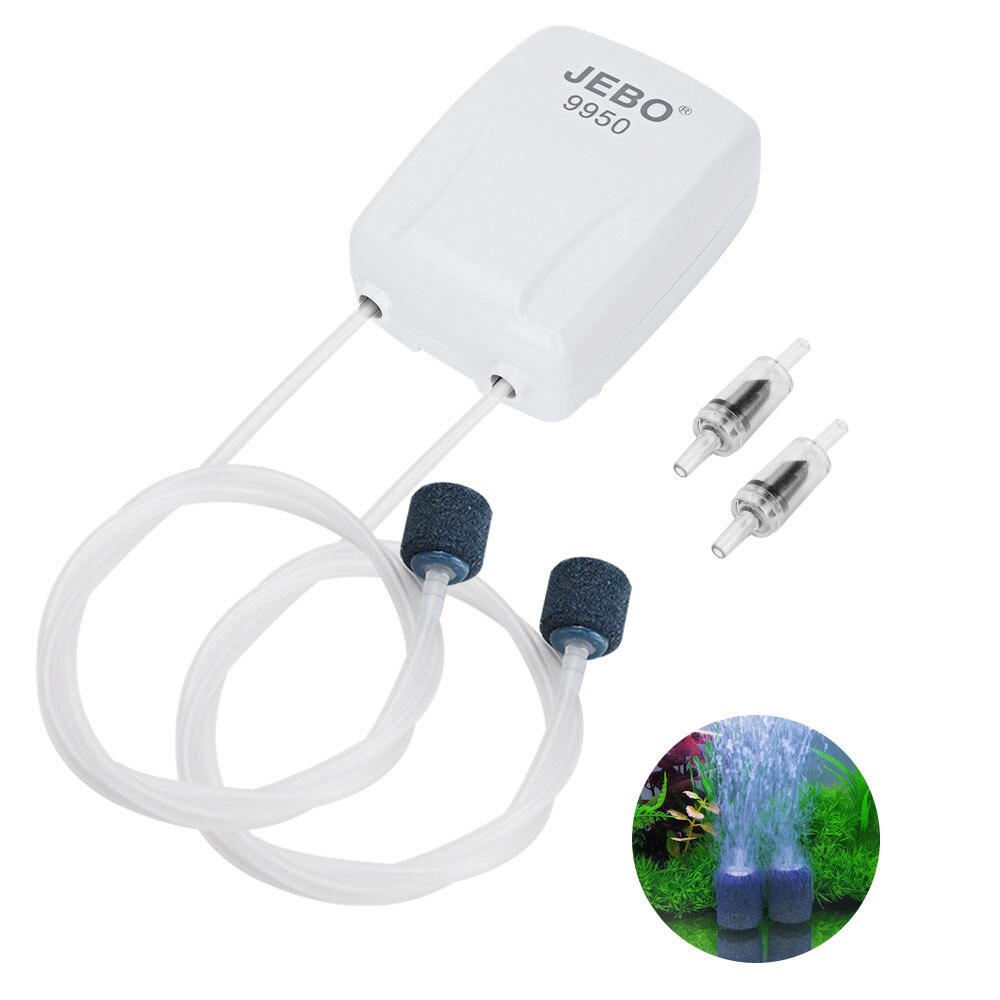 JEBO AC and DC Dual-purpose Oxygen Pump Lithium Battery Rechargeable Oxygen Pump 9970/9950 Outdoor Fishing USB Charging
