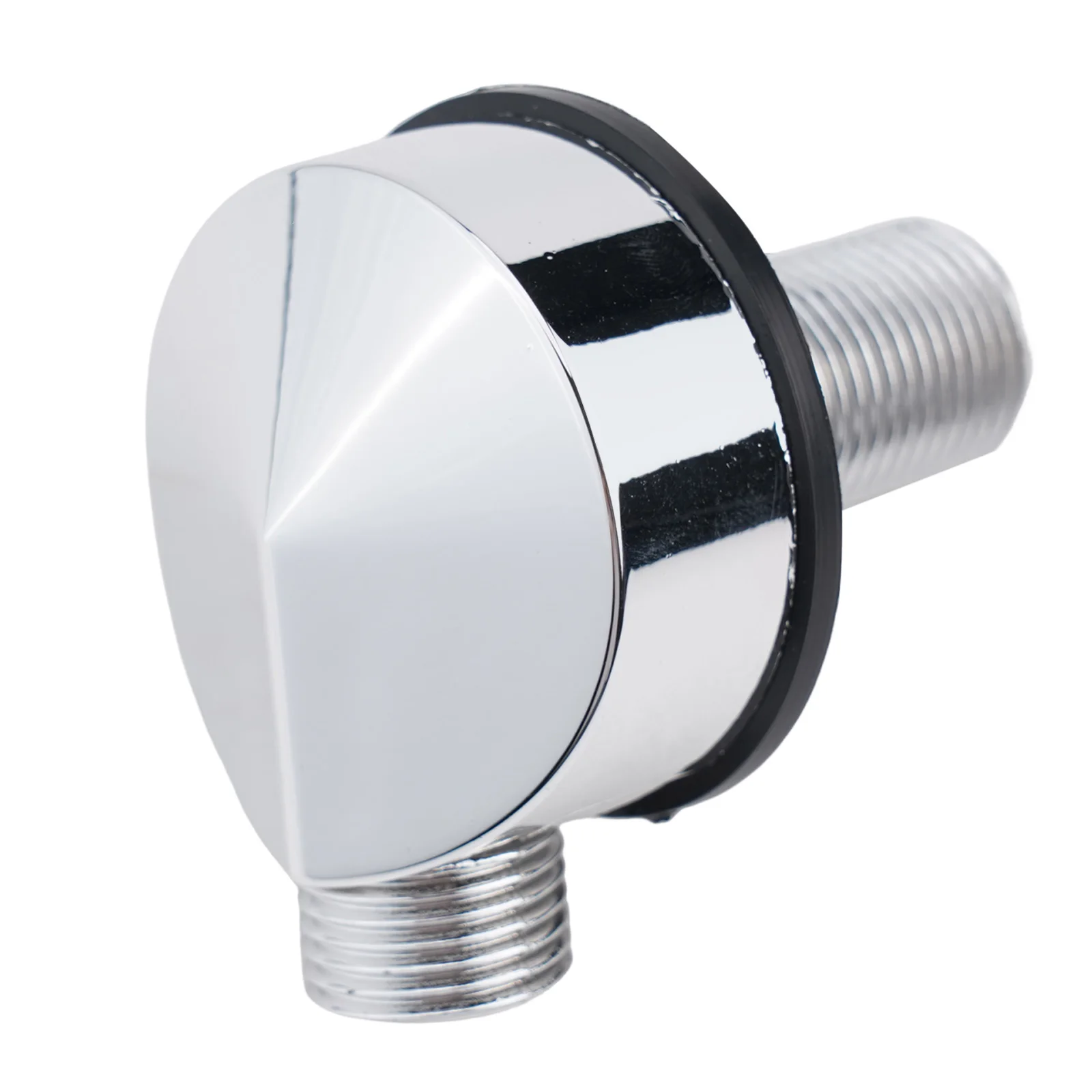 Muurbocht, messing ronde wandmontage doucheslangaansluiting accessoires  g1/2 inch wateruitlaat voor douche - zilver