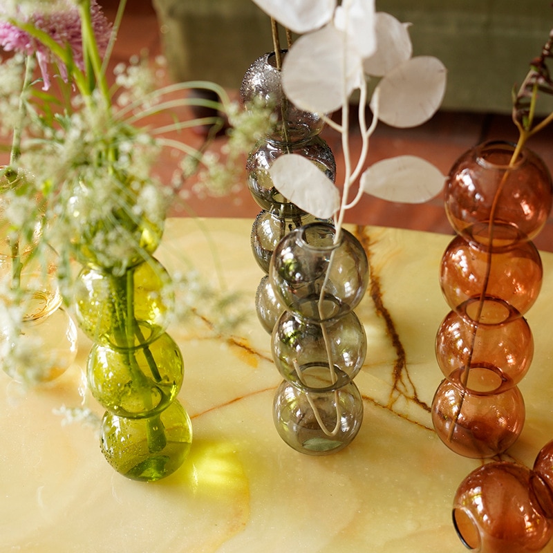 Kristallkula bubbla glas vas blomsterarrangemang hydroponics boll glas konst blomma ware heminredning blommig diy