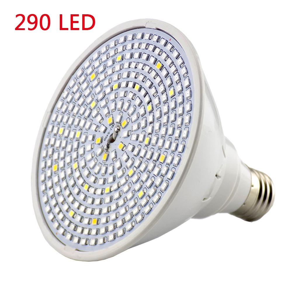 290 led kweeklampen voor planten,  e27 led kweeklampen, volledig spectrum binnenplantenlamp voor planten, groenten 200 hydrocultuursysteem: 290 led