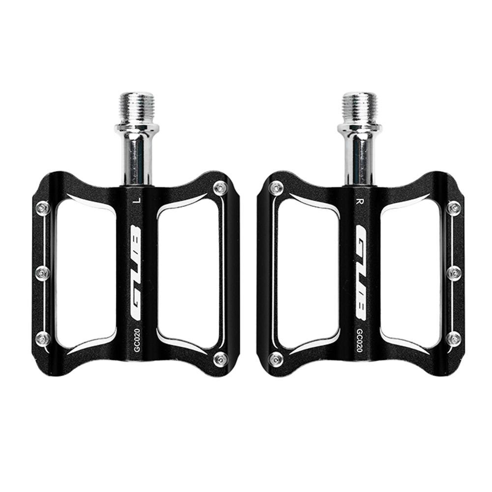 GUB CNC Aluminum Alloy Mountain Bike MTB Pedals Road Cycling DU Sealed Bearing Bicycle Pedals UltraLight Bike Pedal Parts: black