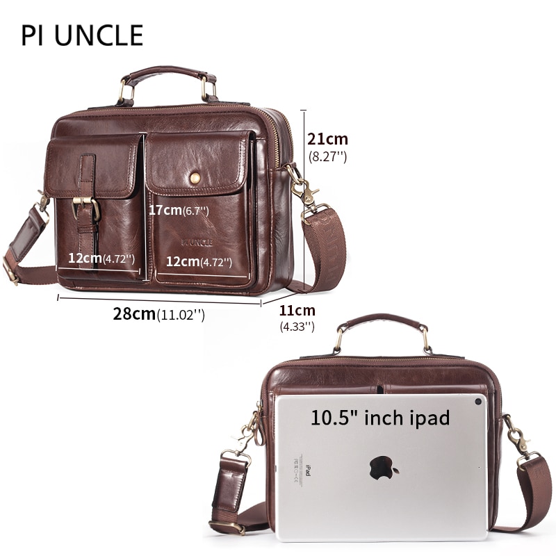 Maletín para hombre, de cuero auténtico bandolera, bandoleras clásicas para hombre, bandolera multicompartimiento, bolsos de mano de cuero