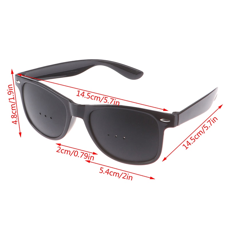 1 stk synsbeskytter briller med nålehuller forbedrer dit syn bedste valg til at læse, skrive eller se øjenfitness øjenpleje