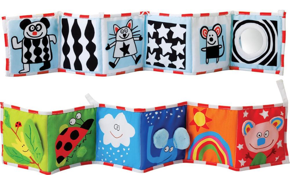 Jouets pour bébés de 0 à 12 mois | Hochets pour nourrissons, en tissu, bouquin multi-touch, multifonction amusant et Double couleur, lit de bébé antichoc: C