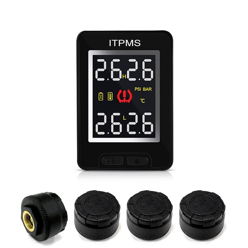 TPMS Car Electronics Wireless Tire Pressure Monitoring System With External Replaceable Battery Sensors LCD Display U903
