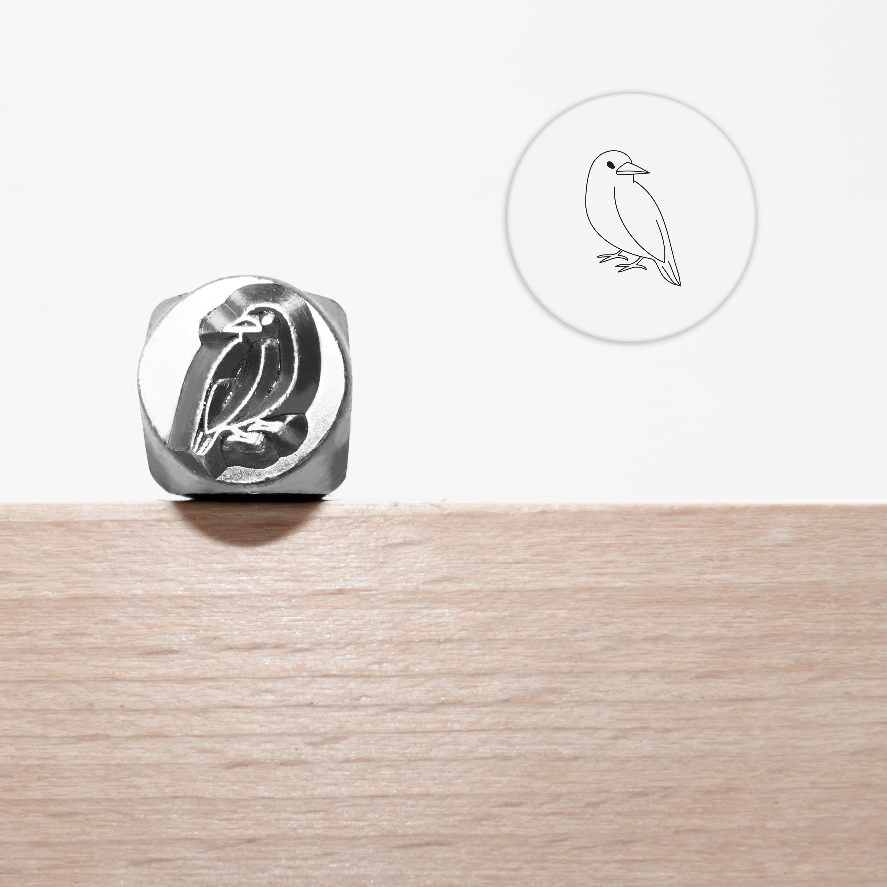 Metal Stamping Jewelry Making Supplies Forest Animals Metal Stamp for Metal, Jewelry (8.5mm): Brown