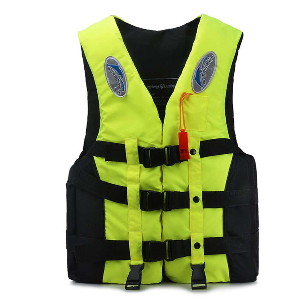 Erwachsene freundlicher schwimmen schwimmweste schnorcheln angeln surfen sicherheit leben weste Rafting bootfahren auftrieb leben jacke mit pfeife: fluoreszierend Grün / XL