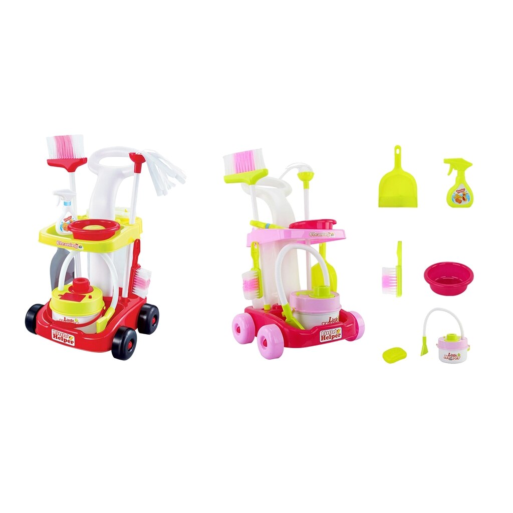 Lot of Children Cleaning Set, Pretend Home Appliance Toy Cleaning Supplies