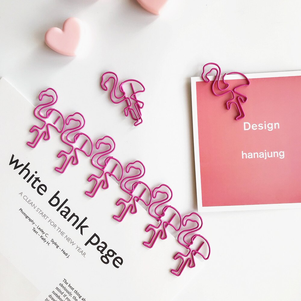 12 stk/mye kawaii søt rosa flamingo søt gris bokmerke permer skolekontorrekvisita escolar papelaria skrivesaker