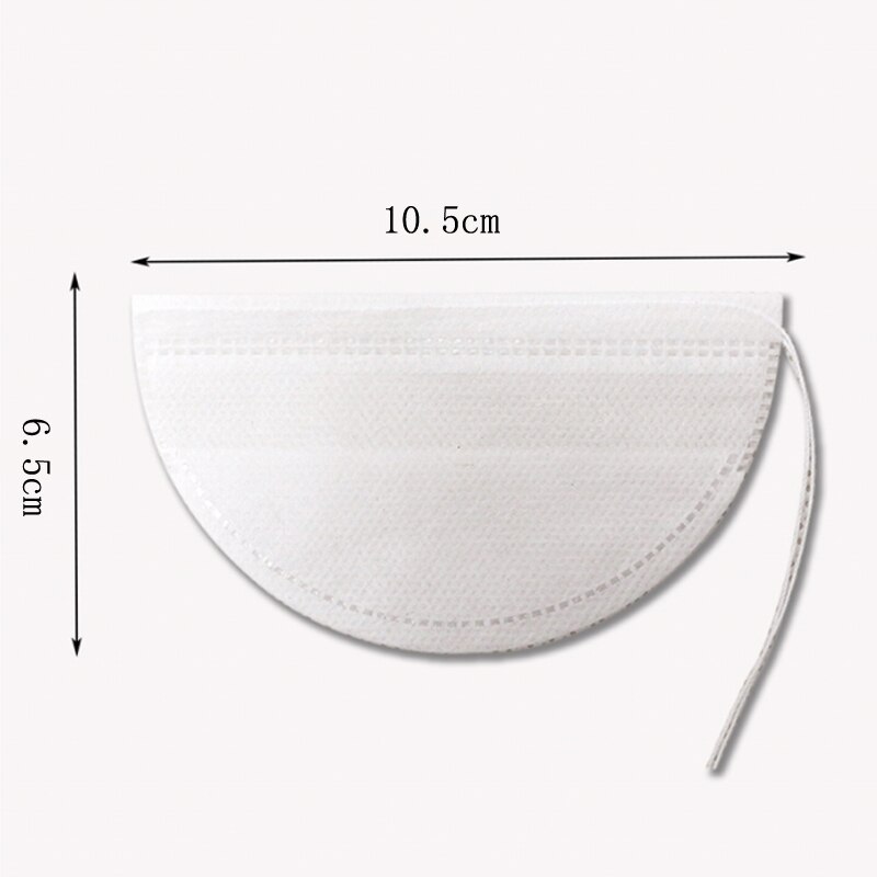 Bolsa de té desechable de tela no tejida, 100 unidades por lote, bolsas de filtro de almacenamiento con cordón para flores secas y hierbas