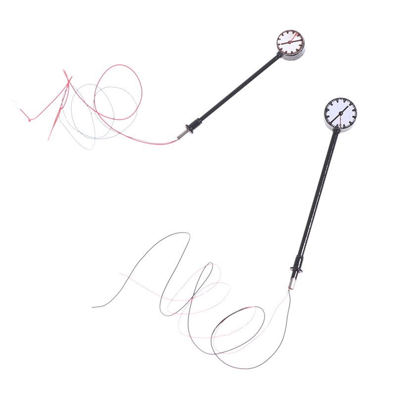 Model Railway Lights Lit Platform Clock Lamp Train Station Layout