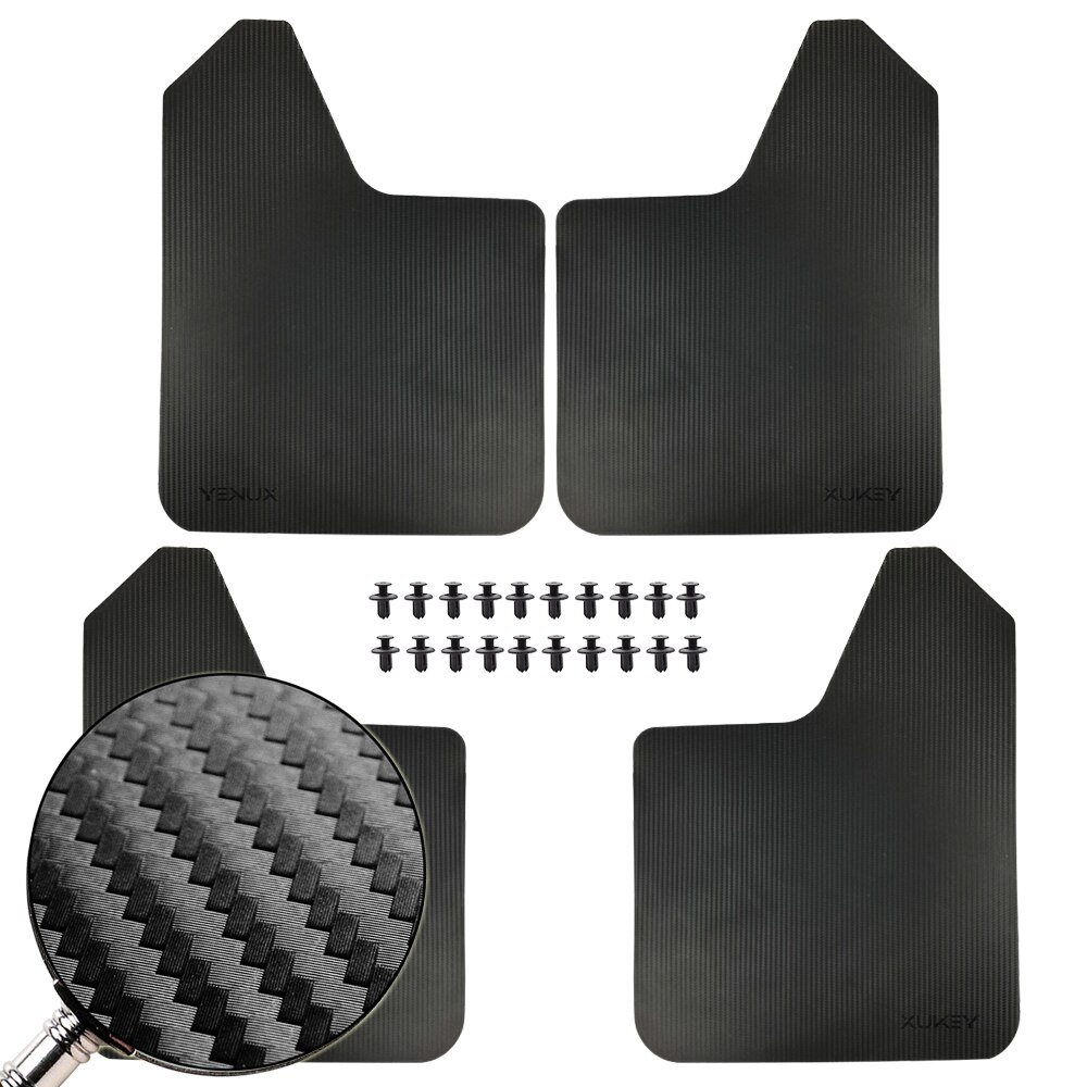 Spatlappen Voor Mitsubishi Lancer Evolution Evo X Ix L200 Pajero Mini Asx Outlander Sport Mirage Spatlappen Spatranden Spatborden: 4pcs-Carbon Fiber