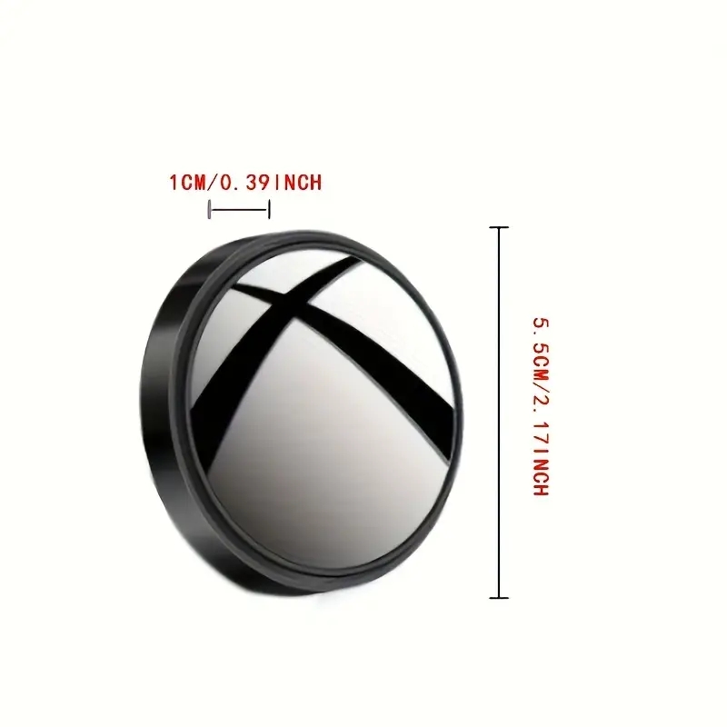 A pair of 360-degree adjustable wide-angle blind spot mirrors, reversing mirrors, and rearview mirrors