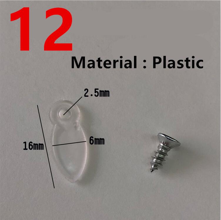 50pc sorte klar metal plastik fotoramme spejl bagplade drejeknap roterende låseknapper til fastgørelse af brad billedramme tilbehør