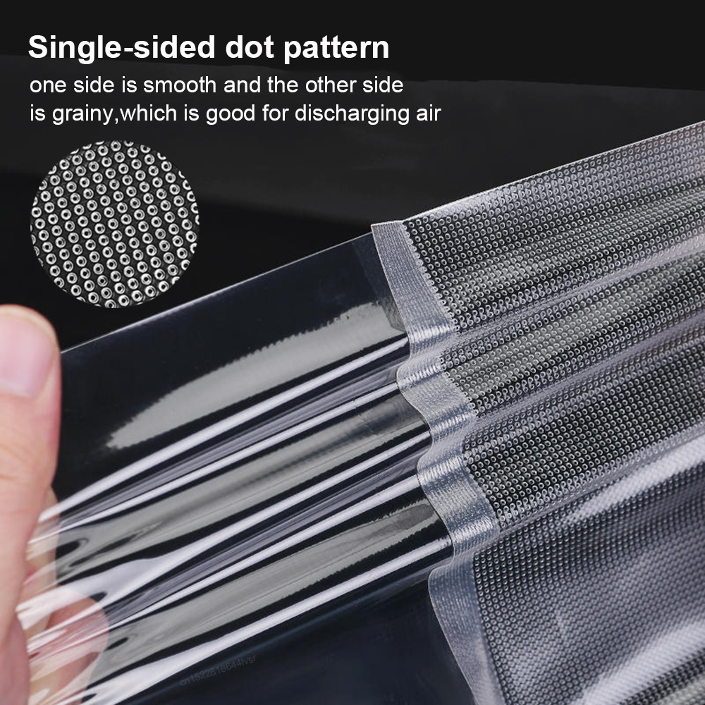 Voedselvacuümzakken Sealer Opbergzakken 5-formaat voor keukenvacuümsealer om voedsel vers te houden Saver vacuümverpakte zakken