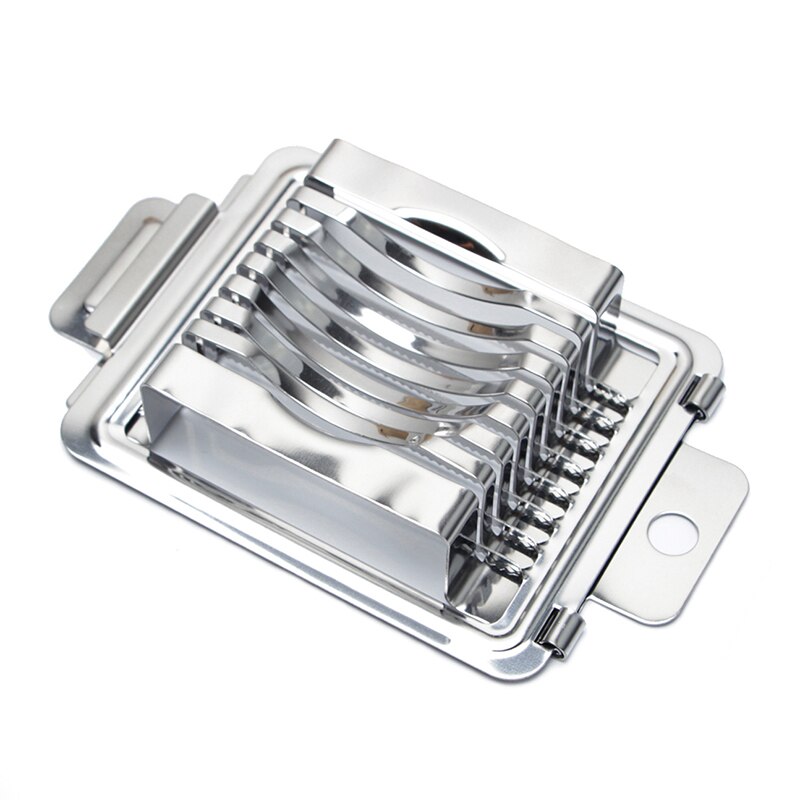 1Pc Rvs 2 In1 Egg Cutter Multifunctionele Keuken Ei Fruit Slicer Sectione Cutters Mold Gadgets Keuken Accessoires