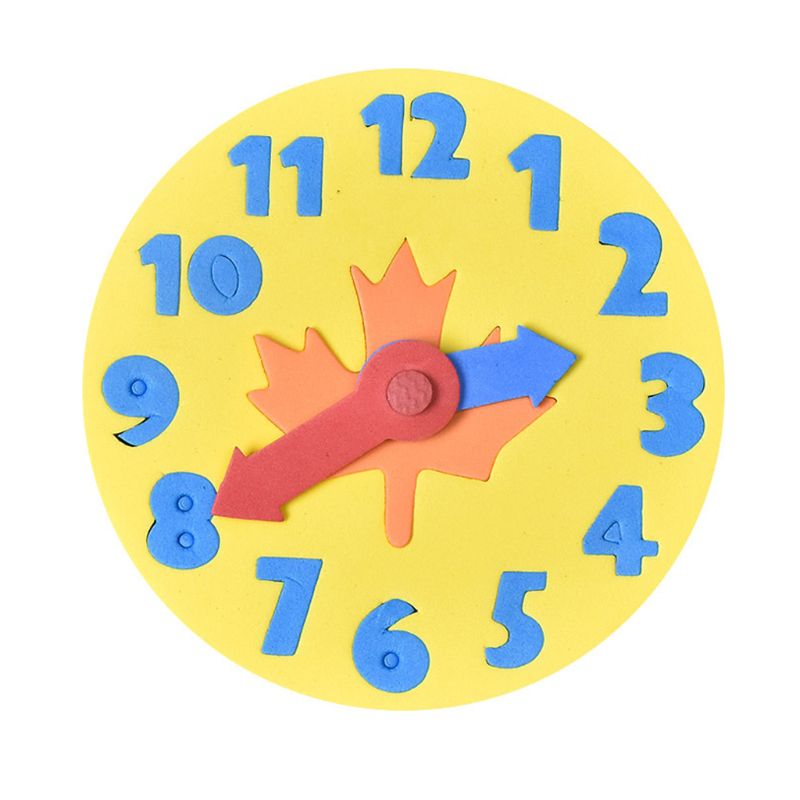 FAI DA TE per bambini Schiuma EVA Divertente Orologio Orologio di Matematica puzzle Di puzzle Gioco di Apprendimento Giocattoli Educativi Regalo U50F