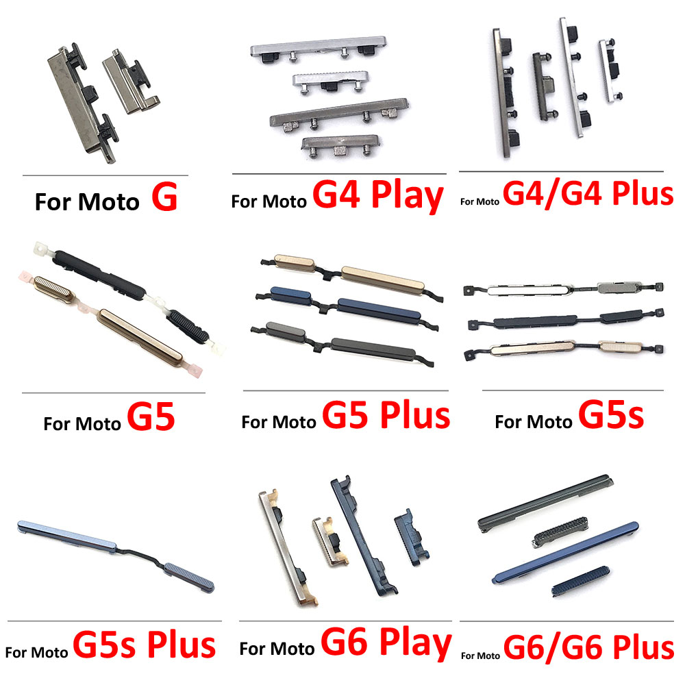 20pcs/lot, Side Power Key + Volume Button For Motorola Moto G6 Play G4 G5 G5S G6 Plus Side Key
