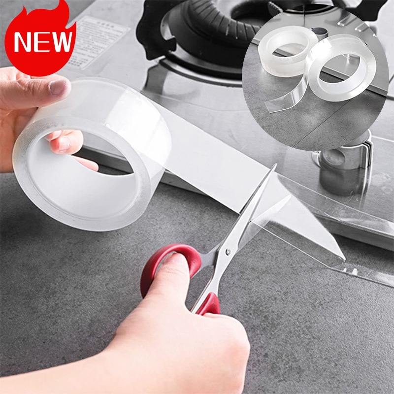 Nastro impermeabile da cucina Anti-muffa Trasparente Nessuna traccia Acrilico Lavello da cucina Bagno Welt Forte nastro autoadesivo 1 PZ