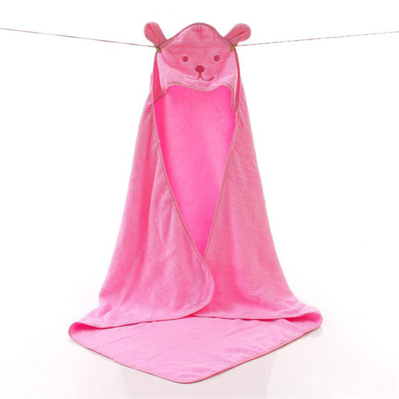 Envoltorio para bebé recién nacido de algodón, manta con capucha para bebé, manta para niños, Poncho de playa, toalla de algodón con capucha, manta, Toalla de baño: Marrón
