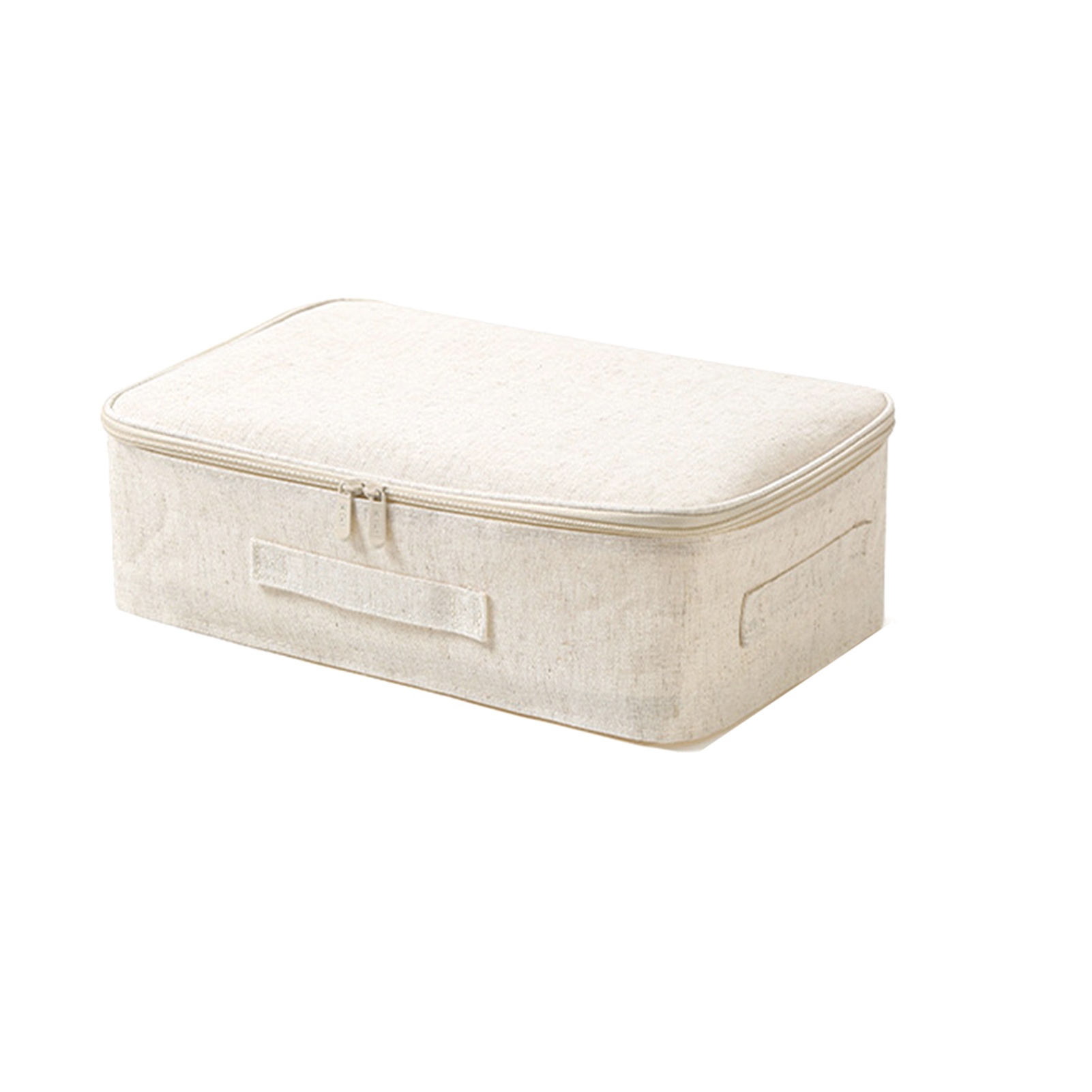 White Storage Boxes Universal Cotton & Linen Storage Bin Dustproof Clothes Quilt Organizing Box With Handle For Living Room: Blue and White Stripe