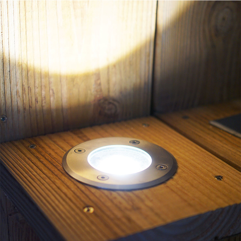 5W Waterproof LED Underground Light Kit IP67 Gu10 Outdoor Ground Garden Path Floor Buried Yard Spot Landscape with gland IP BOX