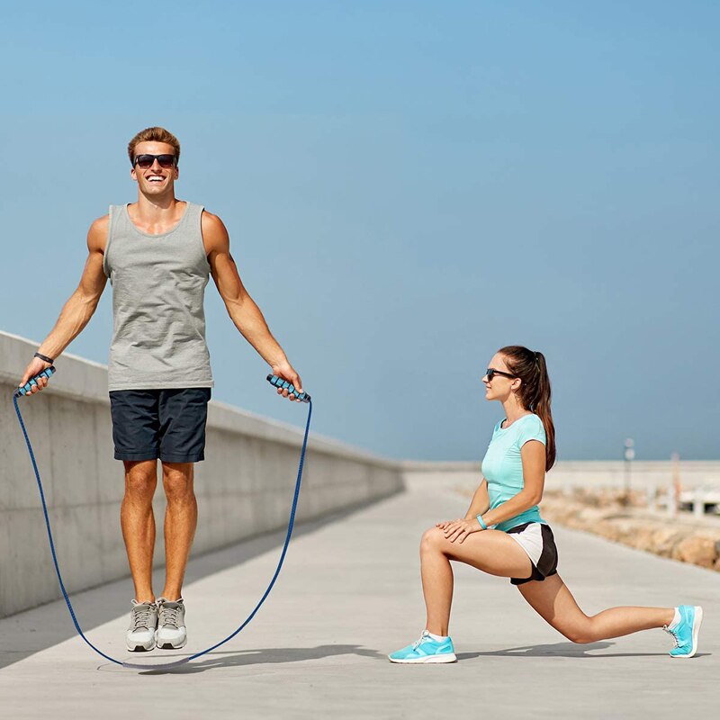 2.9m Jump Rope with Electronic Counter Adjustable Fast Speed Counting Skipping Rope Workout Equipments
