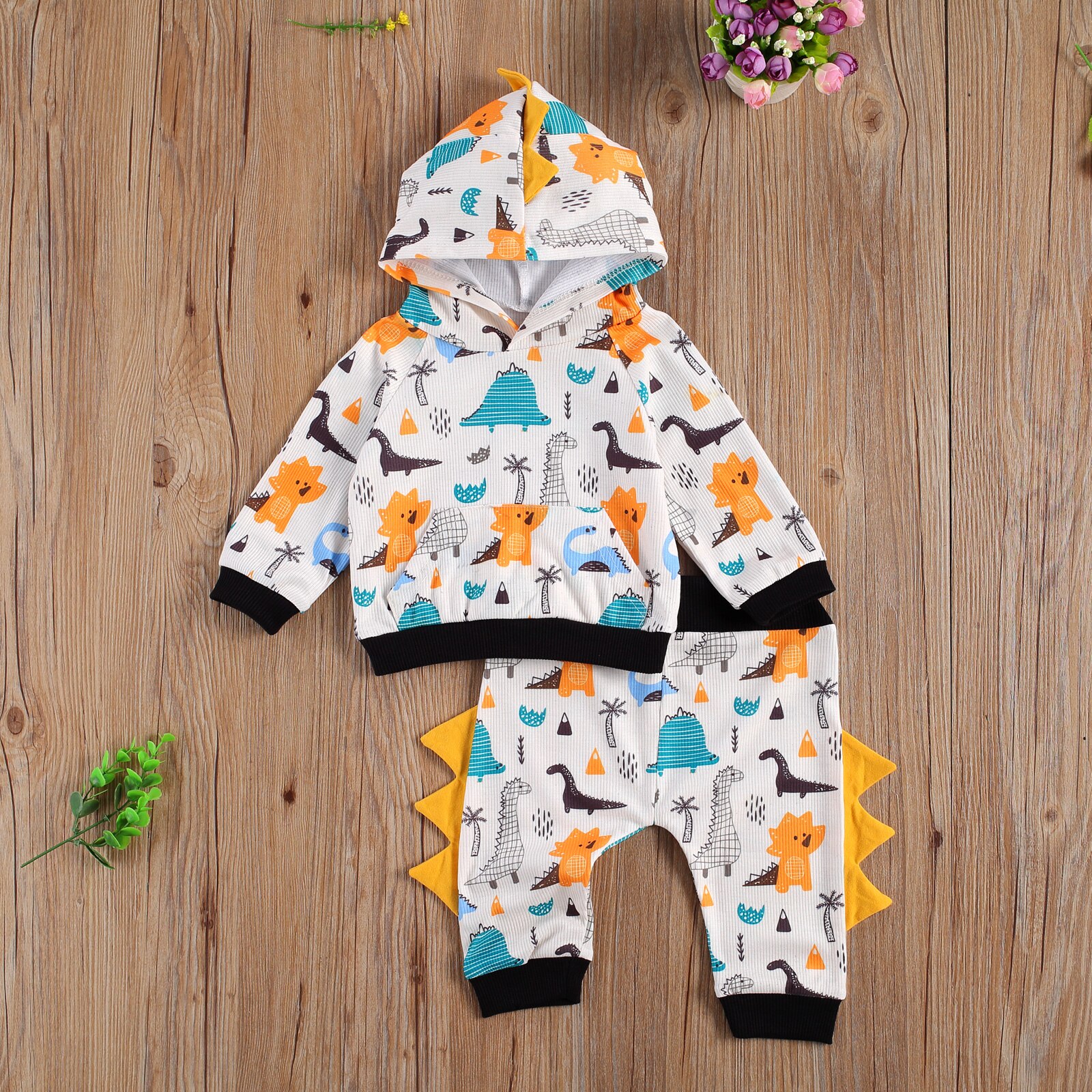 Baby Baby Jongens Dinosaurus Kleding Lange Mouwen Print Casual Loose Trui Tops Broek Outfits Kleding Voor Meisjes Sets Herfst