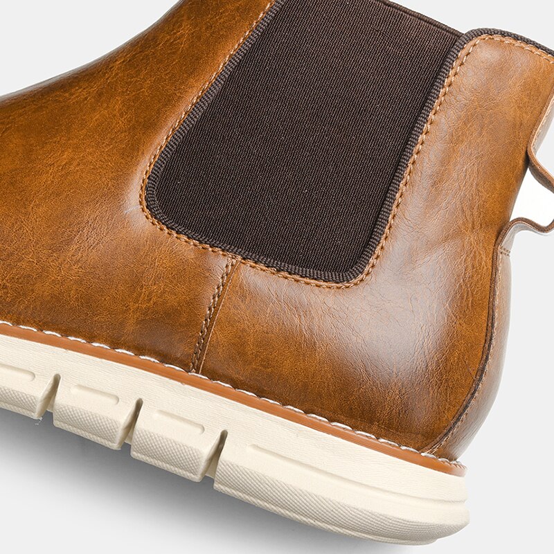 Merk heren laarzen herfst chelsea boots heren mode comfortabele vintage enkellaarsjes