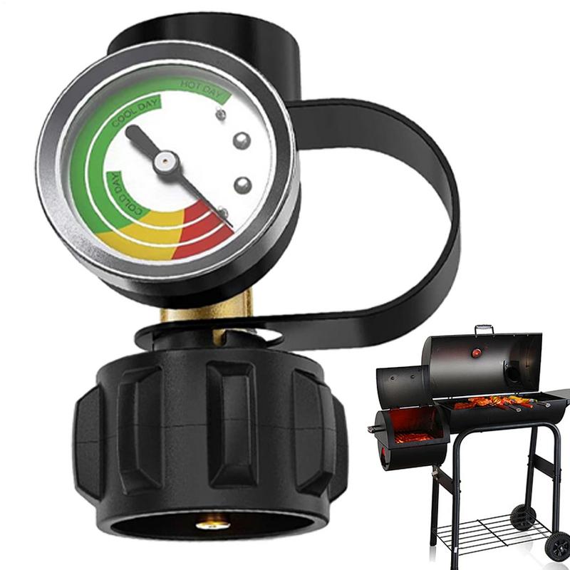 Propane Gauge Portable Metal LP Tank Gauge Propane Meter Heavy Duty Pressure Gauge Propane Cylinder Gauges for Barbecue