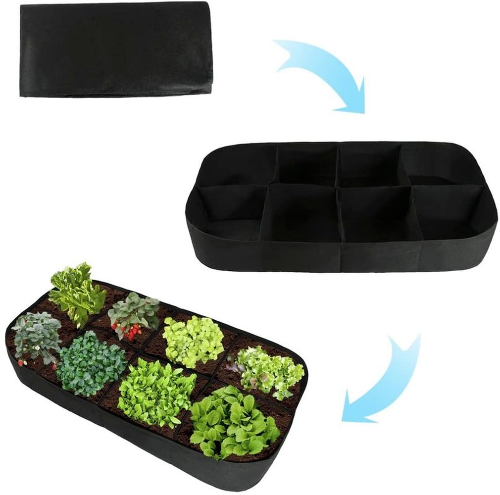 Multi-Raster Non-woven Planten Bag Stof Planten Bed Vergroening Plant Groei Boom Planten Zak Doek Tuinieren Tuin bloempot