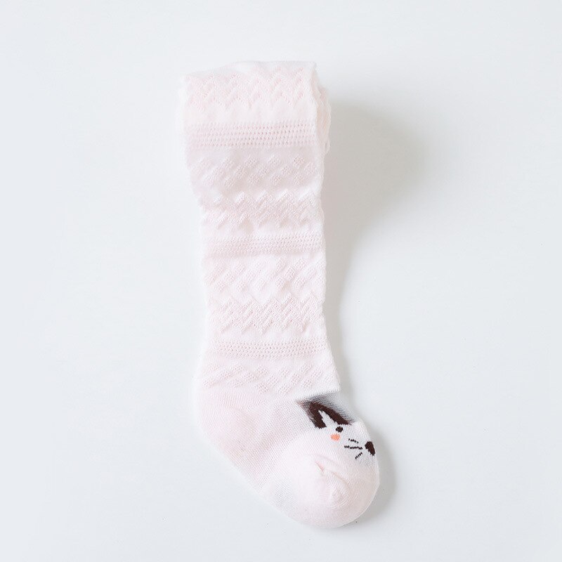 Estate Cartoon animali neonate collant morbido cotone bambini collant maglia traspirante calza per bambini sottile: color 6
